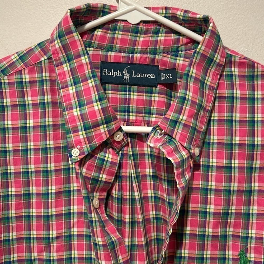 Ralph Lauren Multicolor Plaid Button-Down Shirt - Pink, Green, Blue
